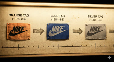 Vintage - rozpoznawanie metek Nike